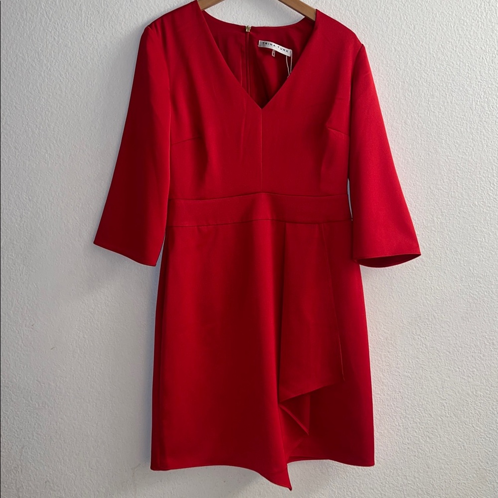 New Trina Turk Red Moment Dress Size 8